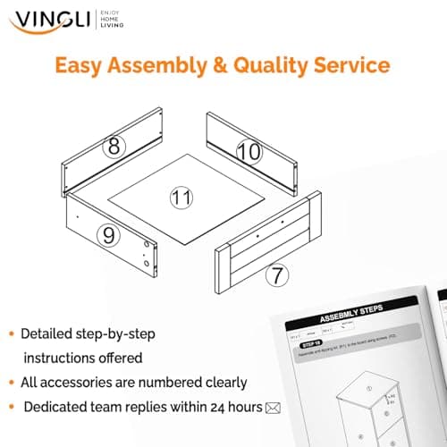 VINGLI 3 Drawer File Cabinet with Lock, Home Office Filing Organizer, for Letter Size File Folder Storage, Modern Farmhouse Style, Wood Vertical Filing Cabinet, Archivador (Rustic White & Brown) 7