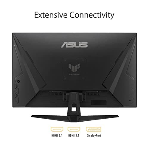 ASUS TUF Gaming 32” (31.5” viewable) 4K HDR DSC Gaming Monitor (VG32UQA1A) - UHD (3840 x 2160), 160Hz, 1ms, Extreme Low Motion Blur Sync, Freesync Premium, HDMI2.1, Speakers, 120% sRGB, DisplayHDR 400 6