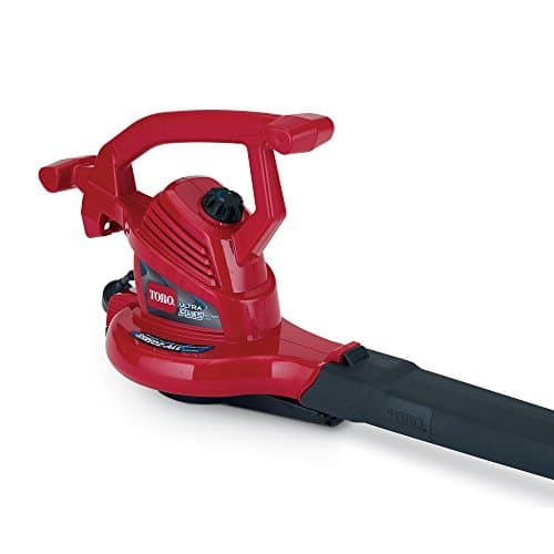 Toro 51621 UltraPlus Leaf Blower Vacuum, Variable-Speed (up to 250 mph) with Metal Impeller, 12 amp,Red 14