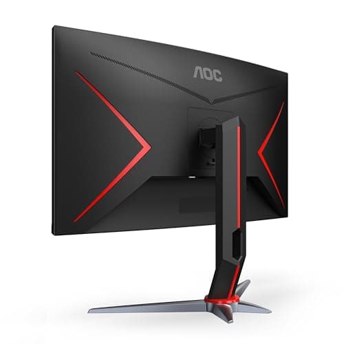 AOC C27G2Z 27" Curved Frameless Ultra-Fast Gaming Monitor, FHD 1080p, 0.5ms 240Hz, FreeSync, 2 x HDMI 2.0, 1 x Display Port, Height Adjustable, Xbox PS5 Switch Ready, 3-Year Zero-Bright-Dot 8