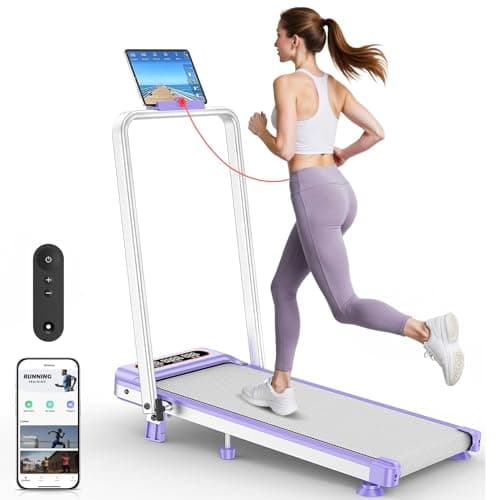 Walking Pad with 10% Incline & Handle Bar, Low Noise Walking Pad Treadmill for Home Small, Rayspace 3.5HP Treadmill with Incline, 4 in 1 Portable Compact Walking Pad with Incline/APP 350lbs