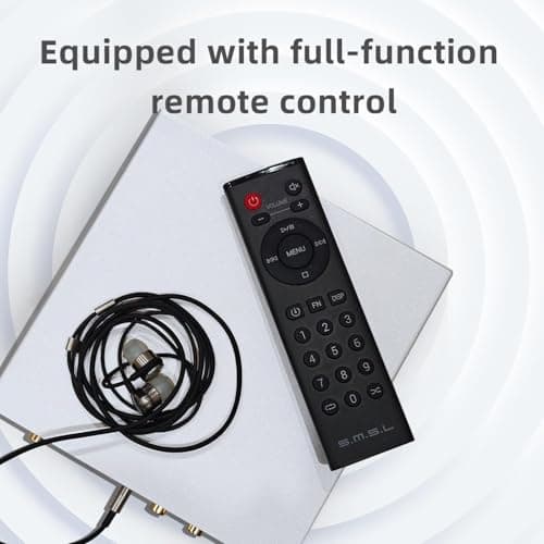 SMSL PL100 CD Player CS43131 Decoder Chip with 3.5mm Headphone Amplifier Uilt-in 2nd PLL Circuit CD Input RCA/3.5 mm Headphone/Optical/Coaxial Digital Output with Remote Control (Black 6