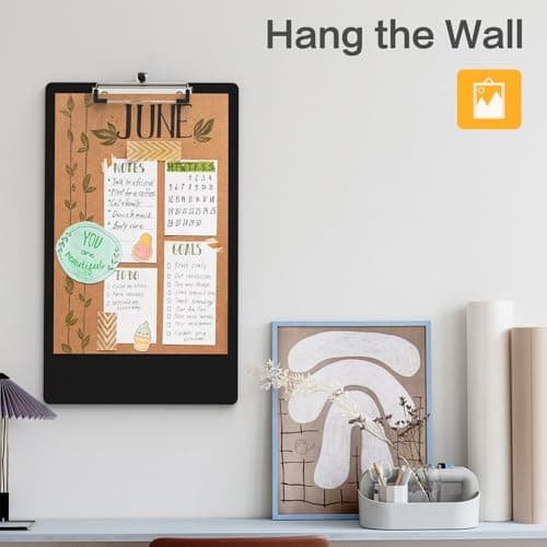 Juvealoe Legal Size Clipboard, 8.5 x 14 Black Plastic Long Clip Board with Low Profile Clip, 9 x 15 in, Suitable for Legal Lawers and Business, Office Supply 6