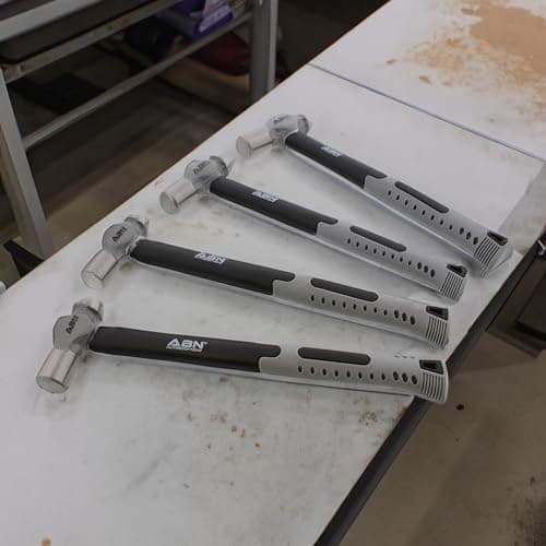 ABN Ball Pein Hammer 4-pc Set – 8, 12, 16, 24 oz Ounce – Fiberglass & Carbon Steel for Metal Rivet, Chisel, Punch 6