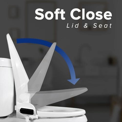 SmartBidet® SB-1000WE Electric Smart Bidet Toilet Seat with Heated Seat, Warm Air Dryer, Temperature Control Wash, and Remote Control, Elongated Seat 8