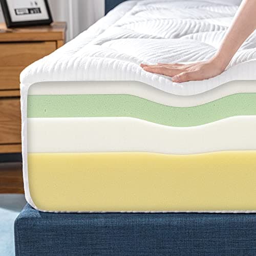 Zinus 12 Inch Cloud Memory Foam Mattress, Queen, Fiberglass Free, Pressure Relieving, Mattress in A Box, CertiPUR-US Certified, White 5