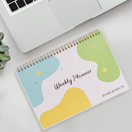 Weekly To Do List Notepad, Undated Weekly Desk Planner & Monthly Calendar, 60 Sheets 7 X 10" Task CheckList Notebook For Work Office Home, Monday Start, Blue 7