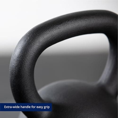Titan Fitness 16 KG Cast Iron Kettlebell, Single Piece Casting, KG and LB Markings, Full Body Workout 5