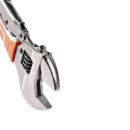 VANQUISH 10'' Locking Adjustable Wrench Extreme Grip, CR-V Steel TPR Handle, Wrench for Auto Repair, General Assembly, Maintenance, Plumbing, 3160 9