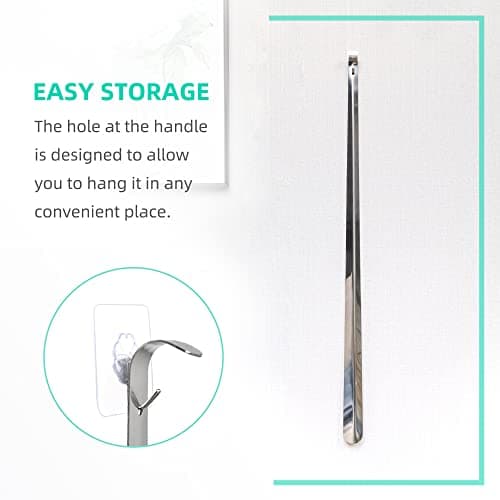 31.5" Long Shoe Horn, Shoe Horn Long Handle for Seniors, Metal Shoe Horn, for Men and Women, Extra long Shoes Horn, Long Handled Shoe Horn for Boots and Shoes 6
