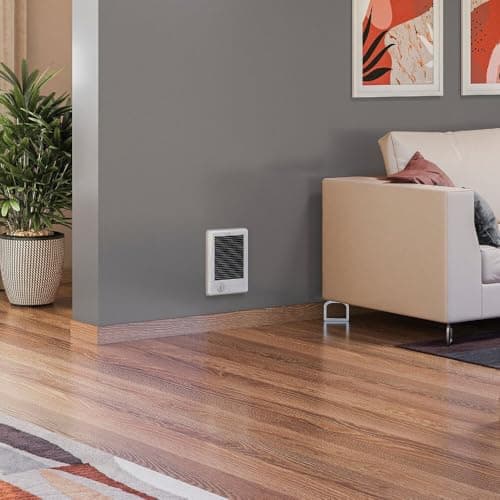 Cadet Com-Pak Electric Wall Heater Complete Unit with Thermostat (Model: CSC151TW, Part: 67509), 5120 BTU, 120 Volt, 1500 Watt, White 2