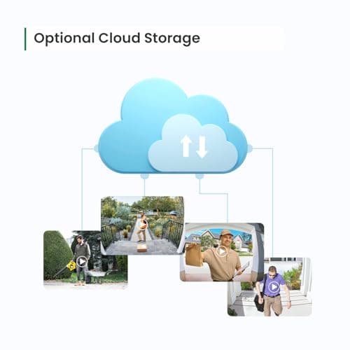 GridTera Smart Video Doorbell Camera Wireless, AI Human Detection and Instant Alerts, Night Vision, 2-Way Audio, Battery Powered, Cloud Storage Sold Seperately, 2.4G WiFi (Chime not Included) 6