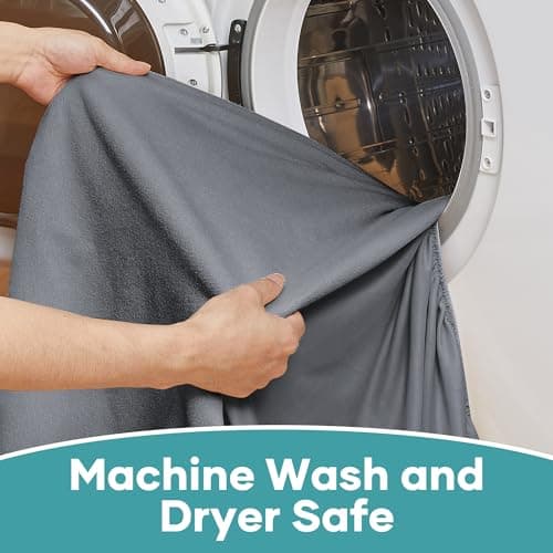 Ohgeni 100% Waterproof Mattress Protector, California King Grey Size, Fitted Sheet with Deep Pockets, 6''-18'', Premium Noiseless Breathable Soft Material, Mattresses Cover for Bed 6