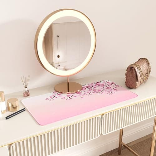 MasiBloom Large Mouse Pad Mat 11.8 x31.5 inches with Stitched Edge Non-Slip Rubber Base for Home Office Gaming Desk Mouse Pads Mats Accessories (Pink Flowers) 7