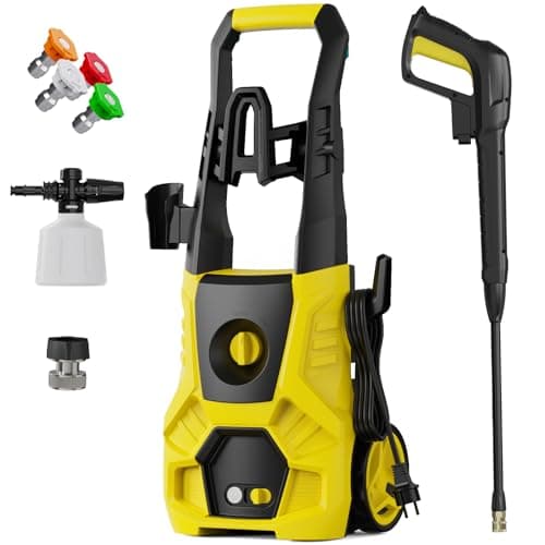 Pressure Washer- with Foam Cannon for Cars Fences Driveways Patios Home Cleaning