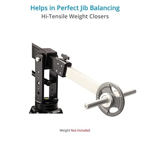 PROAIM 10' Wave-2 Camera Jib Crane with CST-100 Heavy-Duty 100mm 2-Stage Tripod, Portable Tripod Dolly, Pan/Tilt Head with 12V Joystick Control. (P-WV-2PL-PP) 7