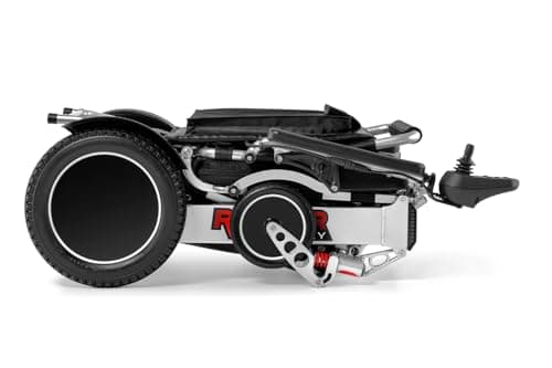 Porto Mobility Ranger Discovery Lightweight Foldable Weatherproof Exclusive Electric Wheelchair, Portable, Brushless Powerful Motors, Dual Battery, All Terrain (Silver, Standard) 6
