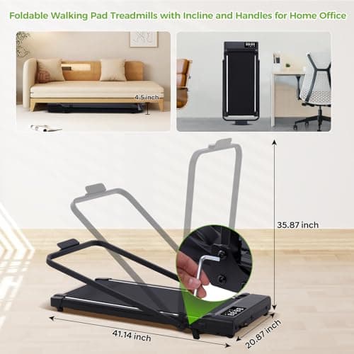 Walking Pad with Incline and Handle Bar271 5