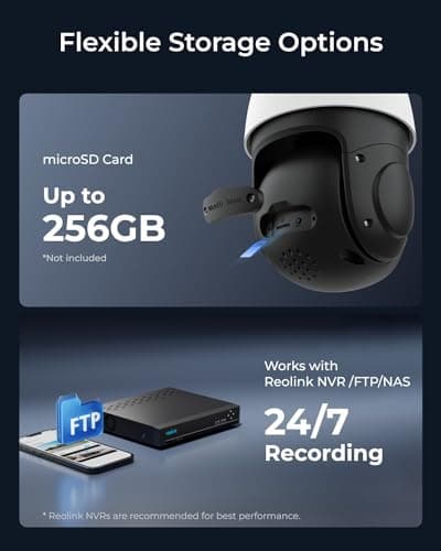 REOLINK RLC-823S2, Smart 4K/8MP UHD PTZ Dome Security Camera with Cutting-Edge 16X Optical Zoom and 3D Zoom, Spotlights Color Night Vision, Person/Vehicle/Animal Detection, 2 Way Talk, 24/7 Recording 8