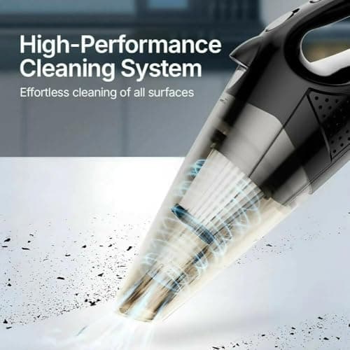 Deedlite Ultra-Powerful Cordless Handheld Vacuum/with LED Light and Fast-Charging Function/Portable Vacuum for Wet & Dry/Lightweight and Quiet 2