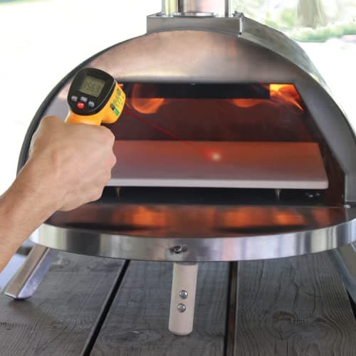 Pellethead Portable Pizza Oven Kit: Wood-Fired Outdoor Grill with Peel, Blower, Thermometer & Accessories, Stainless Steel, 13-Inch Stone Included 7