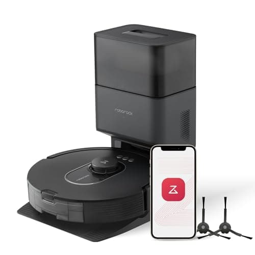 roborock Q5 Max+ Robot Vacuum with Self-Empty Dock, 5500 Pa Suction with Side Brushes Replacement (2 Pieces)