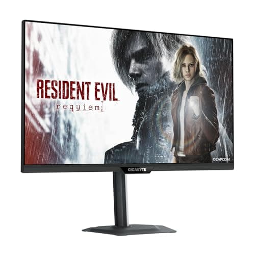 GIGABYTE - M27UP - 27" SS IPS Gaming Monitor - UHD 3840x2160-160Hz - 1ms GTG - AMD FreeSync Premium, G-SYNC Compatible - Dual Mode - Type C KVM - HDMI, DP, Type-C - Height and Tilt Adjustable -Black 9