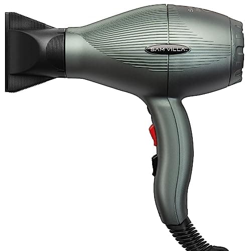 Sam Villa Lightweight & Quiet Ionic Professional Hair Dryer With Variable Speed & Temperature, Sea Smoke
