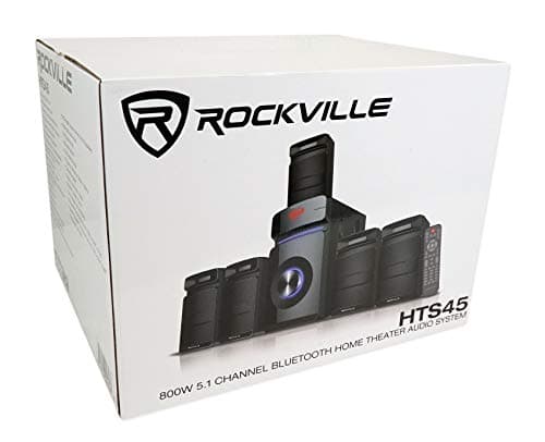 Rockville HTS45 800w 5.1 Channel Home Theater Audio System, Bluetooth Connectivity, USB/SD Playback, Wall-Mountable Speakers, for Home Entertainment 10