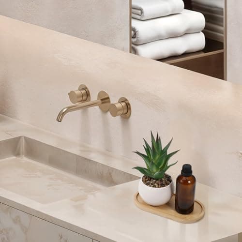 Wooden Bathroom Tray, Bamboo Vanity Tray 6.8 × 3.5 × 0.4 Inch Small Bathroom Counter Tray Soap Dispenser Trays for Bath Kitchen Organizing Candle Perfume Cosmetics Small Items 7