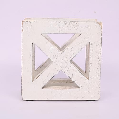 NIRMAN Mango Wood Upright Napkin Holder, Napkin Storage Dispenser For Tables Kitchen Accessories - Restaurant Décor for Kitchen Tables and Counter Tops (5" x 3" x 5") 3