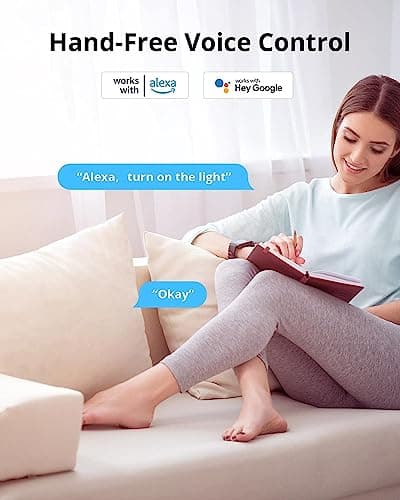 SONOFF S31 WiFi Smart Plug with Energy Monitoring, 15A Smart Outlet Socket ETL Certified, Work with Alexa & Google Home, IFTTT Supporting, 2.4 Ghz WiFi Only (2-Pack) 6