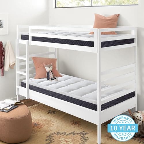 ONENICE 5 Inch Twin Mattress for Kids, Cooling Breathable Gel-Memory Foam Plus Removable Pillowtop Single Mattress in a Box, CertiPUR-US Certified, Fiberglass-Free 7