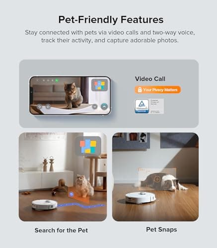 roborock Qrevo Edge Robot Vacuum and Mop, 18,500Pa Suction, Zero-Tangling, AdaptiLift Chassis, Al Obstacle Recognition, Hot Water Mop Washing & Dock Self Cleaning, Corner to Edge Deep Cleaning 9