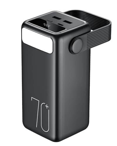 Portable Charger 70000mAh Power Bank, 22.5W Fast Charging USB C Battery Pack, 3 Outputs, LED Display, LED Light, External Cell Phone Huge Capacity Battery Bank for iPhone, Samsung, iPad, Camping
