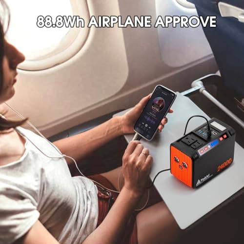 Takki 88.8Wh Portable Power Station Lithium Battery Small Generator Power Bank with 110V AC Outlet Battery Backup for Camping Home Use Emergency(Solar Panel Optional) 7