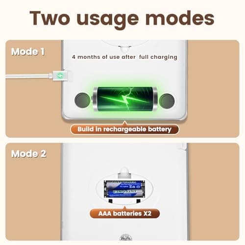 33lb Food Scale, Digital Kitchen Scale Batteries and USB Charging,1g/0.05oz Precise Graduation, Waterproof Stainless Steel with LCD Display Weight Grams and oz for Cooking Baking (Stainless Steel) 5