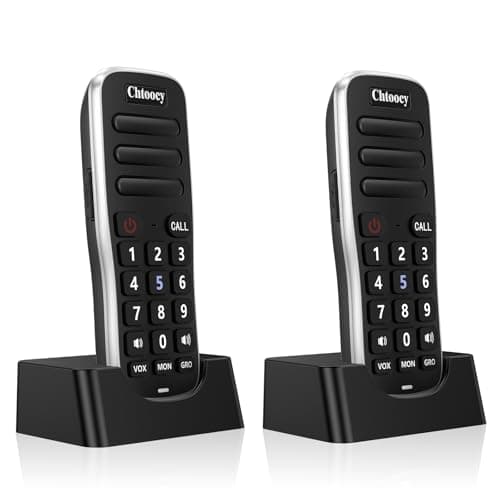 Intercoms Wireless for Home, 1 Mile Long Range for House Business Office, Handheld Room to Room Communication System, Rechargeable Loud & Clear 10-Channel Anti-Interference Intercom System