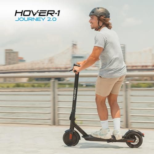 Hover-1 Journey 2.0 Foldable Electric Scooter for Adults with 300W Brushless Motor, 16 mph Max Speed, 8.5” Air-Filled Tires and 16 Mile Range Commuter Scooter for Adults and Teens. 2