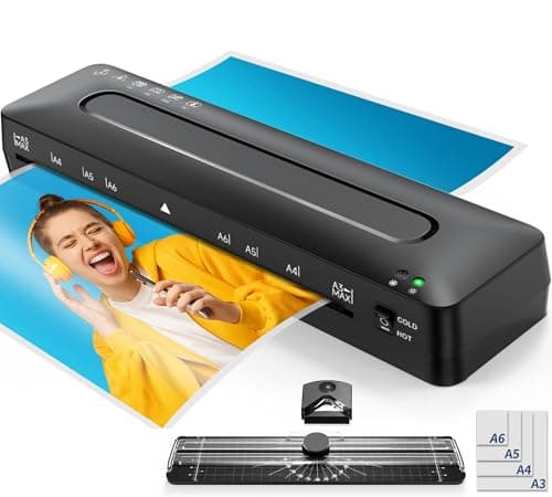 Laminator Machine 13 Inch Laminators - Laminating Machine 11x17 Cold Thermal Laminator Lamination Machine with Sheets, A3 Laminater Personal Laminator for Teachers, Fast Warm for Home Office School