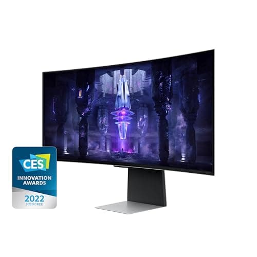 Samsung 34' Odyssey G85SB Series QD-OLED Ultra WQHD Curved Gaming Monitor, 175Hz, 0.03ms, DisplayHDR True Black 400, AMD FreeSync Premium Pro, Advanced Game Streaming, LS34BG850SNXZA 9