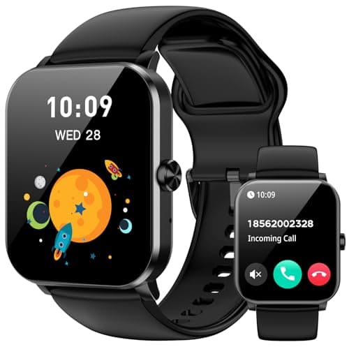 Smart Watch, 1.85" HD Fitness Watch with 120+ Sports Modes, IP68 Waterproof, Heart Rate/Sleep Monitor,