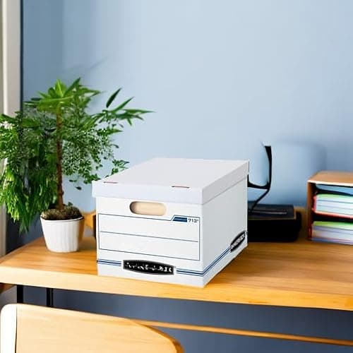 Bankers Box 30-Pack Basic Duty File Storage Boxes with Lids, Letter/Legal, Stor, (0071304) 5