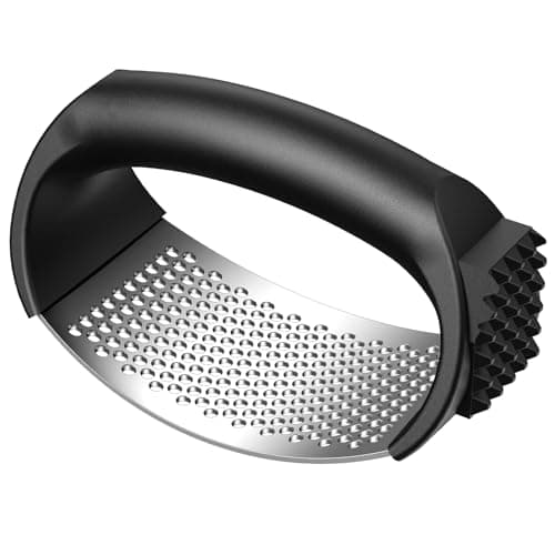 Garlic Press,Stainless Steel Garlic Mincer Crusher,Easy to Use and Clean,Ergonomic Handle,Easy Kitchen Gadget for Effortless Smashing,Kitchen Essentials,Home and Kitchen Utensils Accessories,Cooking