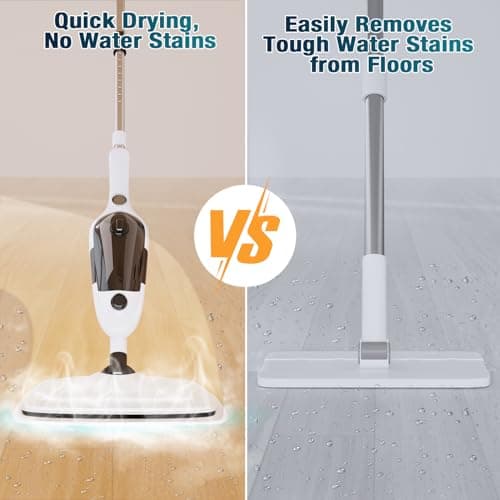 Steam Mop - 11-in-1 Steam Cleaner for Home with 15.2 OZ Water Tank & 23FT Power Cord, Detachable Steam Mops for Floor Cleaning MultiPurpose Steamer for Hardwood, Tile, Furniture with 11 Accessories 7