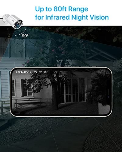 ZOSI 1080P HD 1920TVL Hybrid 4-in-1 TVI CVI AHD 960H CVBS CCTV Security Camera,80ft Night Vision,2MP Weatherproof Aluminum Metal Bullet Camera for 960H,720P,1080P,5MP,4K Analog Surveillance DVR-White 9