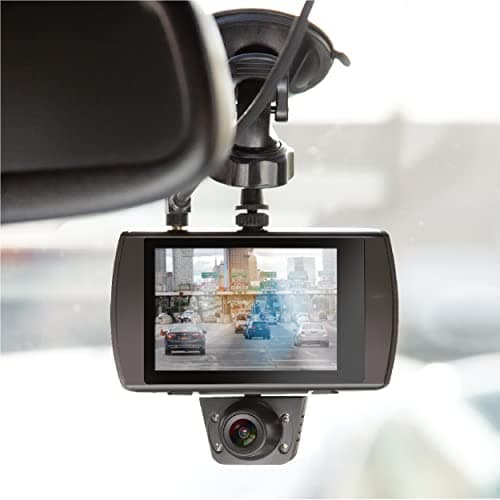 Car and Driver Full HD Dual-View Dash Cam, Front- and Rear-View System with Modular Camera, 150-Degree-Angle Lens, Night Vision, Collision Detection, and G-Sensor 7