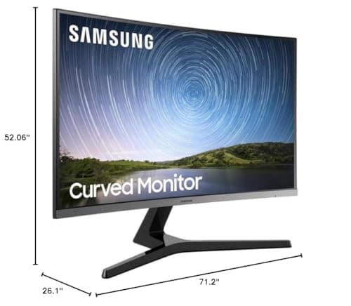 SAMSUNG 32" Class CR50 Curved Full HD Monitor - 60Hz Refresh - 4ms Response Time - LC32R502FHNXZA 6