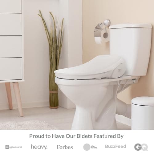 Bio Bidet Slim Three Electric Bidet Toilet Seat Elongated, Heated Seat, Adjustable Warm Water with Air Dryer, Smart Seat Sensor, Night Light, Wireless Remote Control, White 6
