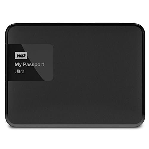 WD 2TB Black My Passport Ultra Portable External Hard Drive - USB 3.0 - WDBBKD0020BBK-NESN